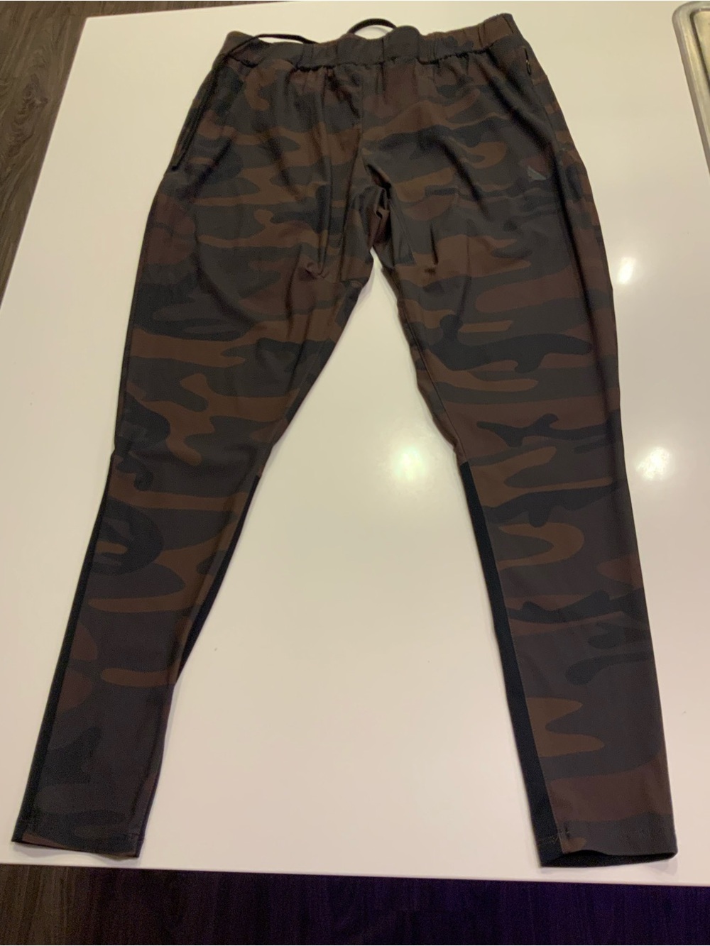 ASRV Men's Tetra Lite Camo Joggers - Brown & Black